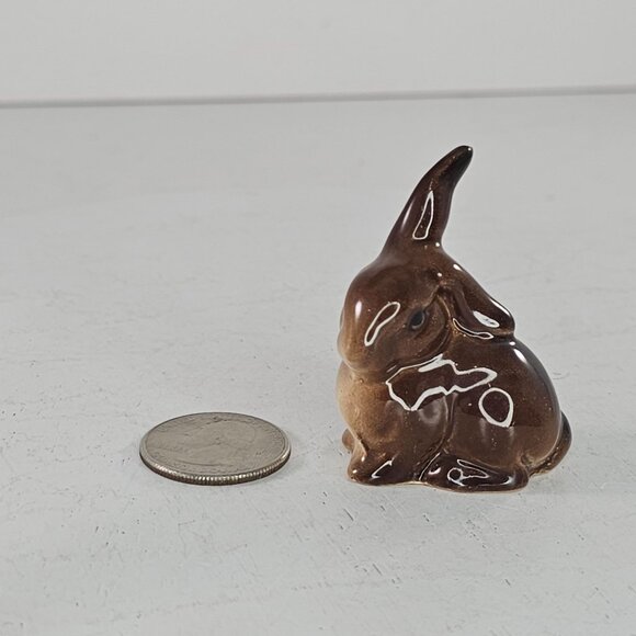 Beswick England Brown Bunny Rabbit Miniature Figurine #826 - Picture 9 of 10